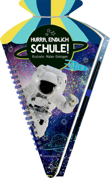 Image of Buch - Schultüten-Kratzelbuch - Cosmic School - Hurra, endlich Schule! (Astronauten)