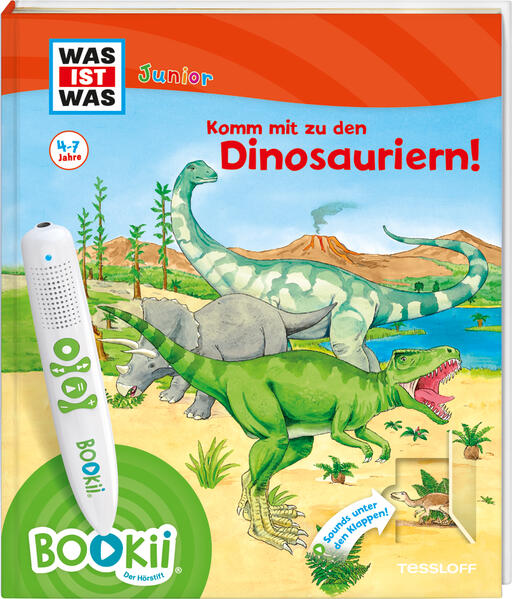 Image of BOOKii® WAS IST WAS Junior Komm mit zu den Dinosauriern!