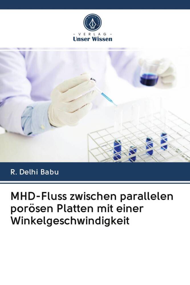MHD-Fluss zwischen parallelen porösen Platten mit einer Winkelgeschwindigkeit