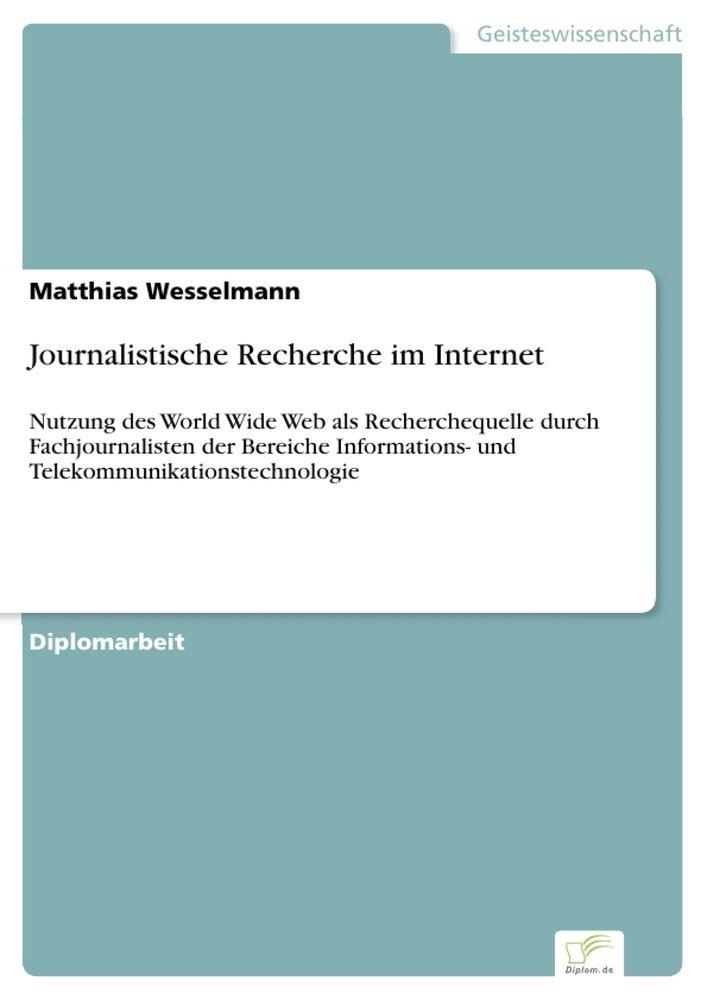 Journalistische Recherche im Internet