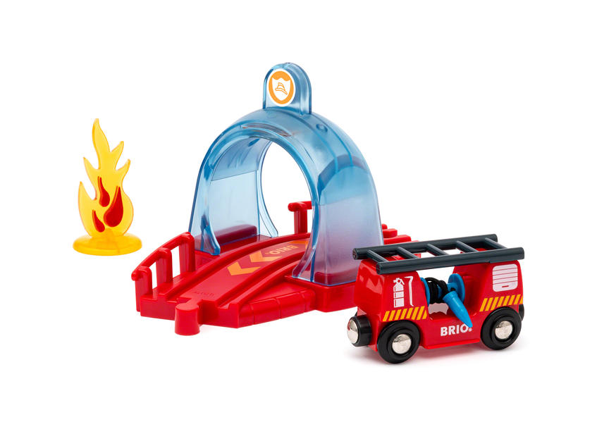 Image of BRIO® Spielzeug-Eisenbahn »Smart Tech Sound Feuerwehreinsatz«