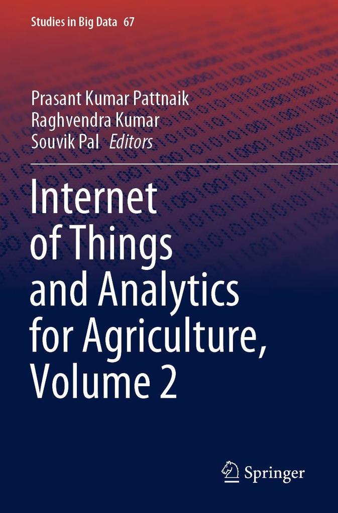 Internet of Things and Analytics for Agriculture Volume 2