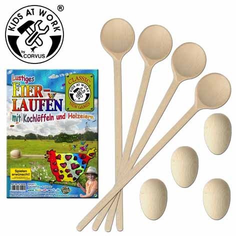Corvus A750500 - Kids at work Eierlaufen 4er Set Classic New Games