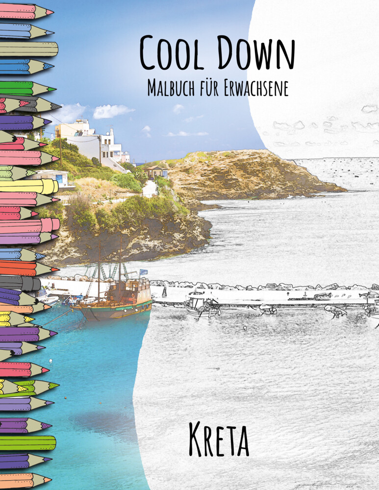Cool Down | Malbuch für Erwachsene: Kreta