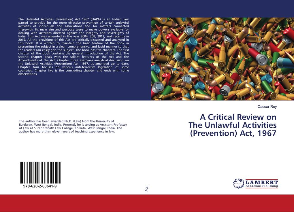 A Critical Review on The Unlawful Activities (Prevention) Act 1967