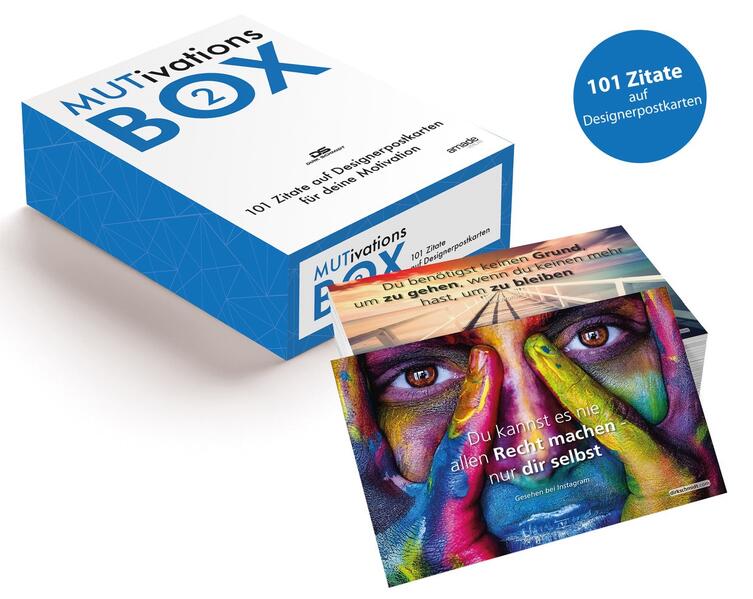 Amade Verlag Mutivationsbox 2 - 101 Zitate Auf Designerpostkarten