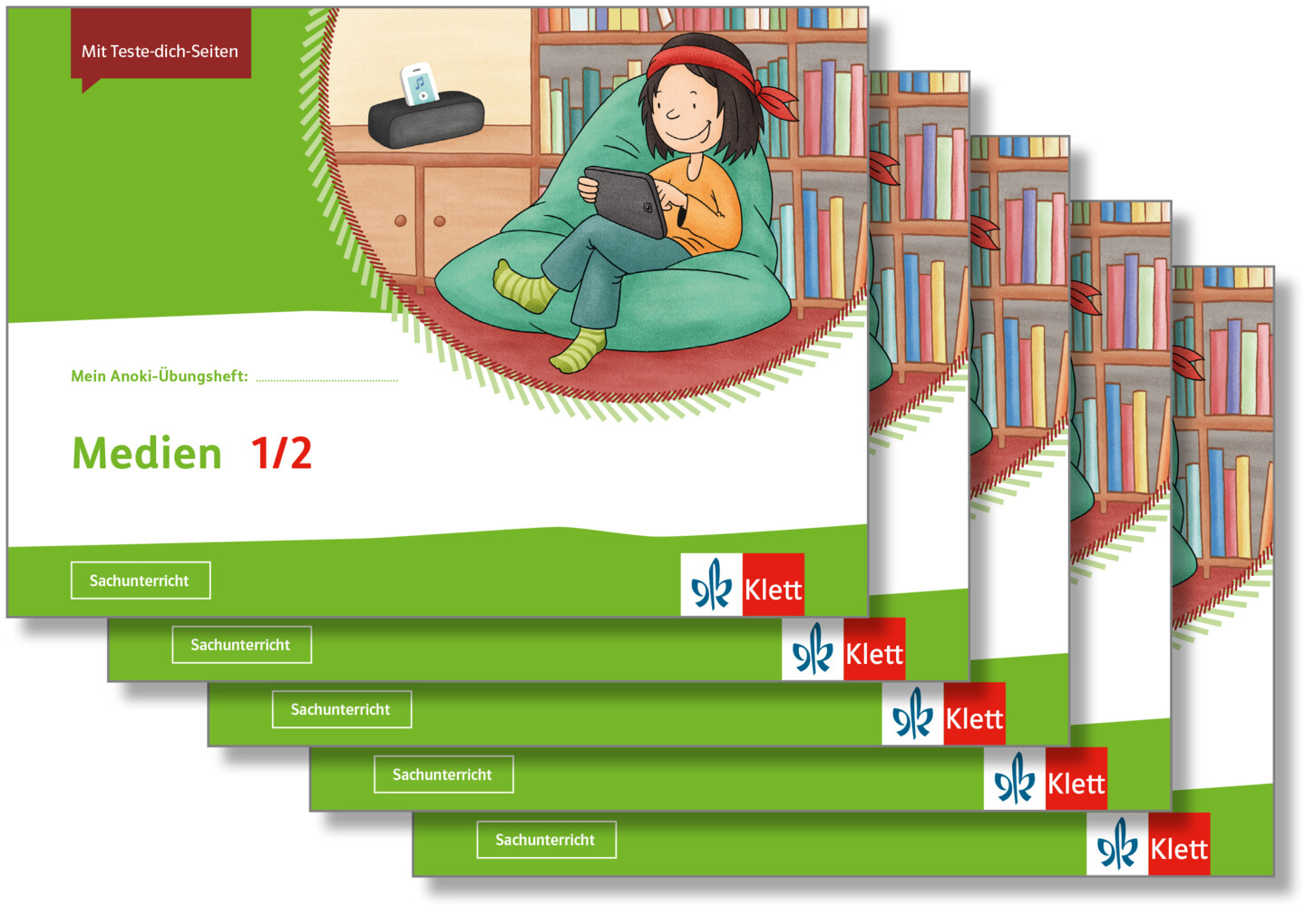 Image of Mein Anoki-Übungsheft. Medien 1/2. Übungsheft im 5er-Paket Klasse 1/2