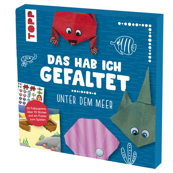 Image of Das hab ich gefaltet Mini-Papierset - Unter dem Meer