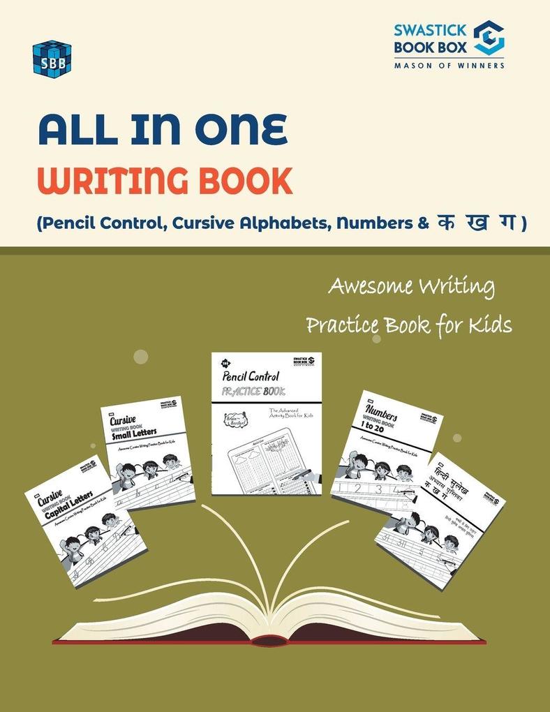 SBB All in One Writing Book Cursive Alphabets Nembers and Ka Kha Gha