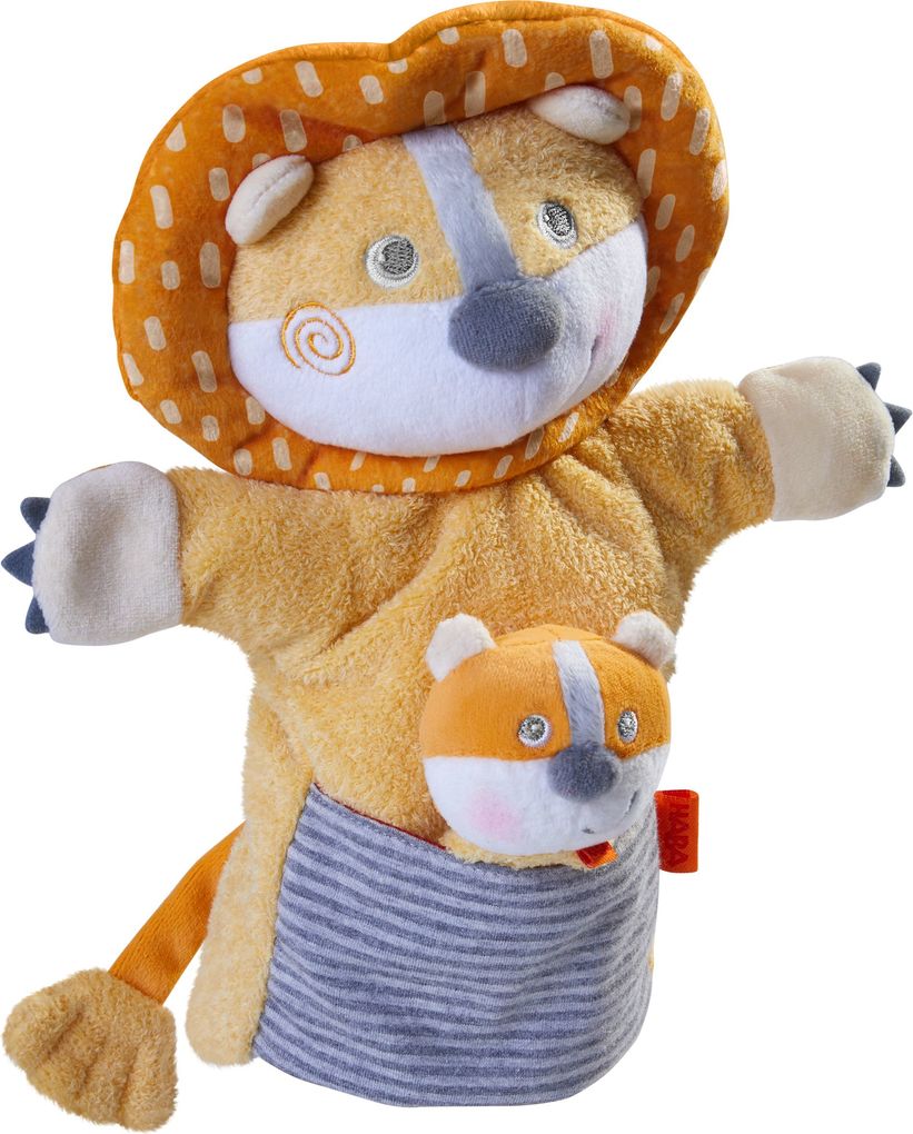 Image of HABA 305756 Handpuppe Löwe mit Baby bunt Modell 1
