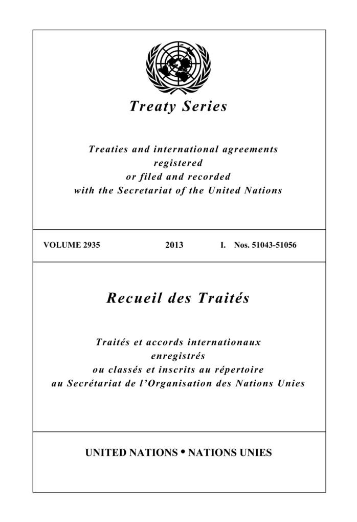 Treaty Series 2935/Recueil des Traités 2935