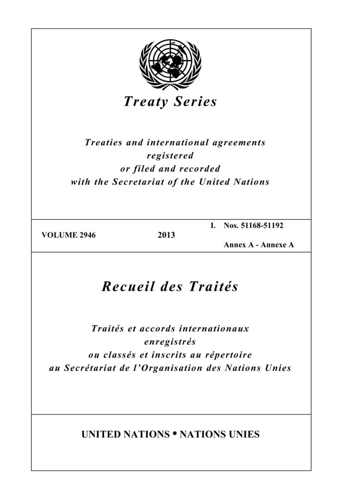 Treaty Series 2946/Recueil des Traités 2946