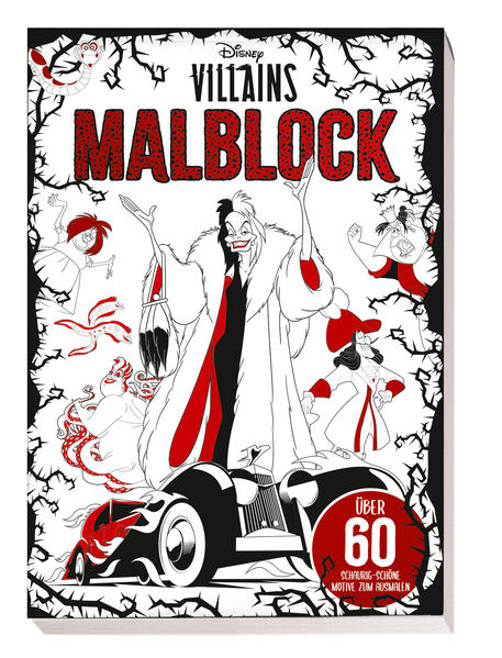 Image of Disney Villains: Malblock: über 60 schaurig-schöne Motive zum Ausmalen