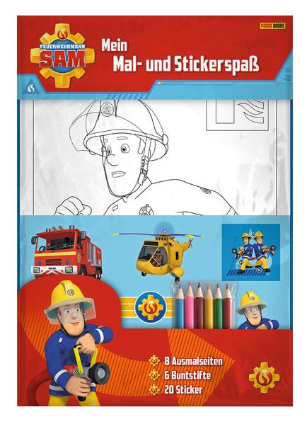 Image of Feuerwehrmann Sam: Mein Mal- und Stickerspaß