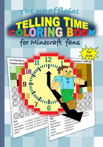 Image of The unofficial TELLING TIME Coloring Book for MINECRAFT fans