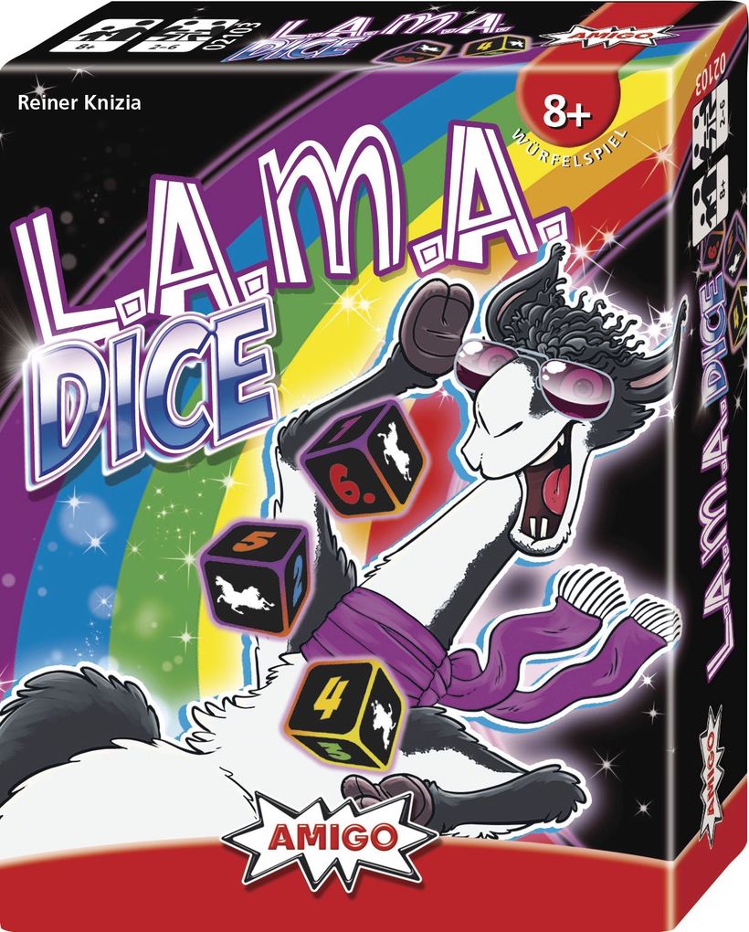 Image of Amigo 02103 LAMA Dice für 2-6 Spieler ab 8 Jahren