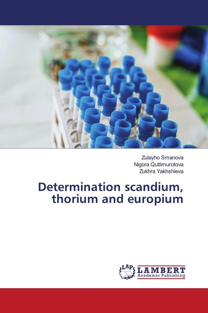 Determination scandium thorium and europium
