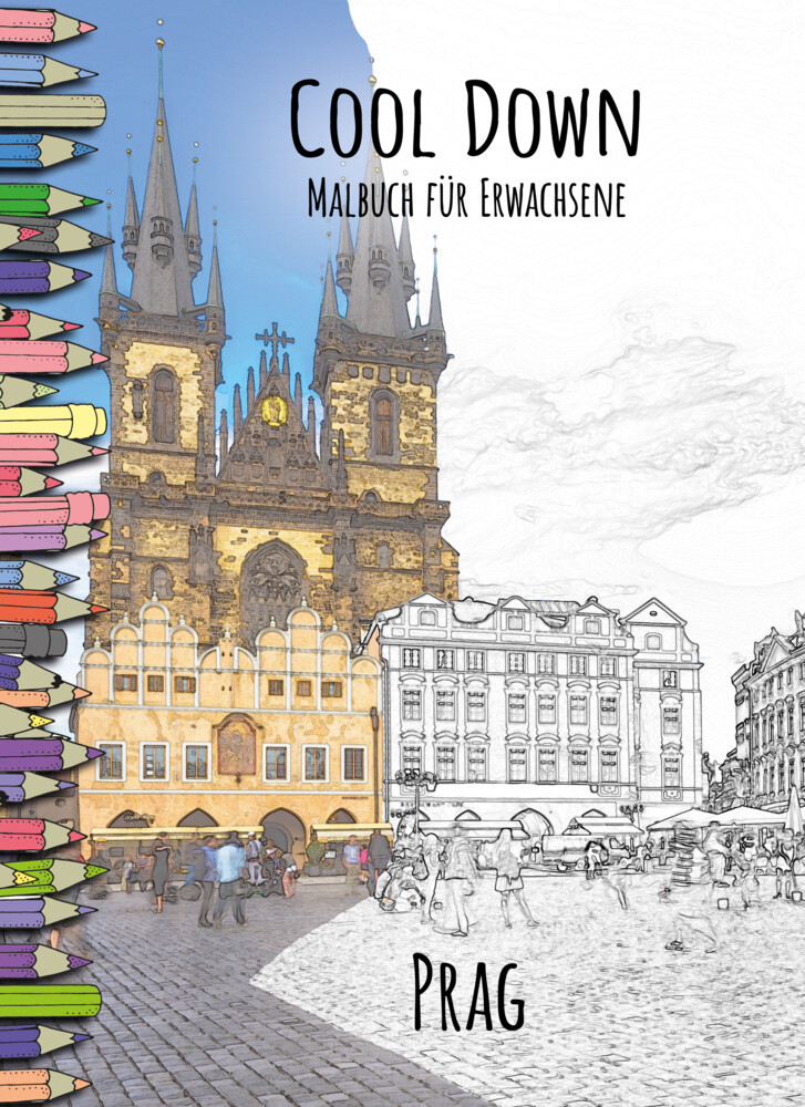 Cool Down | Malbuch für Erwachsene: Prag