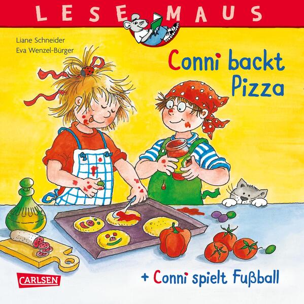 LESEMAUS 204: Conni backt Pizza + Conni spielt Fußball Conni Doppelband