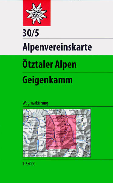 Ötztaler Alpen Geigenkamm 1:25 000