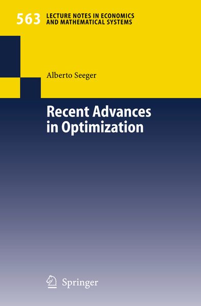 Recent Advances in Optimization