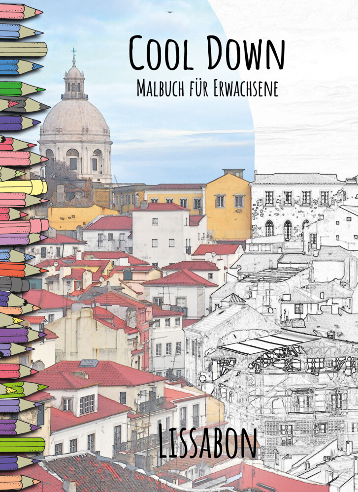 Cool Down | Malbuch für Erwachsene: Lissabon