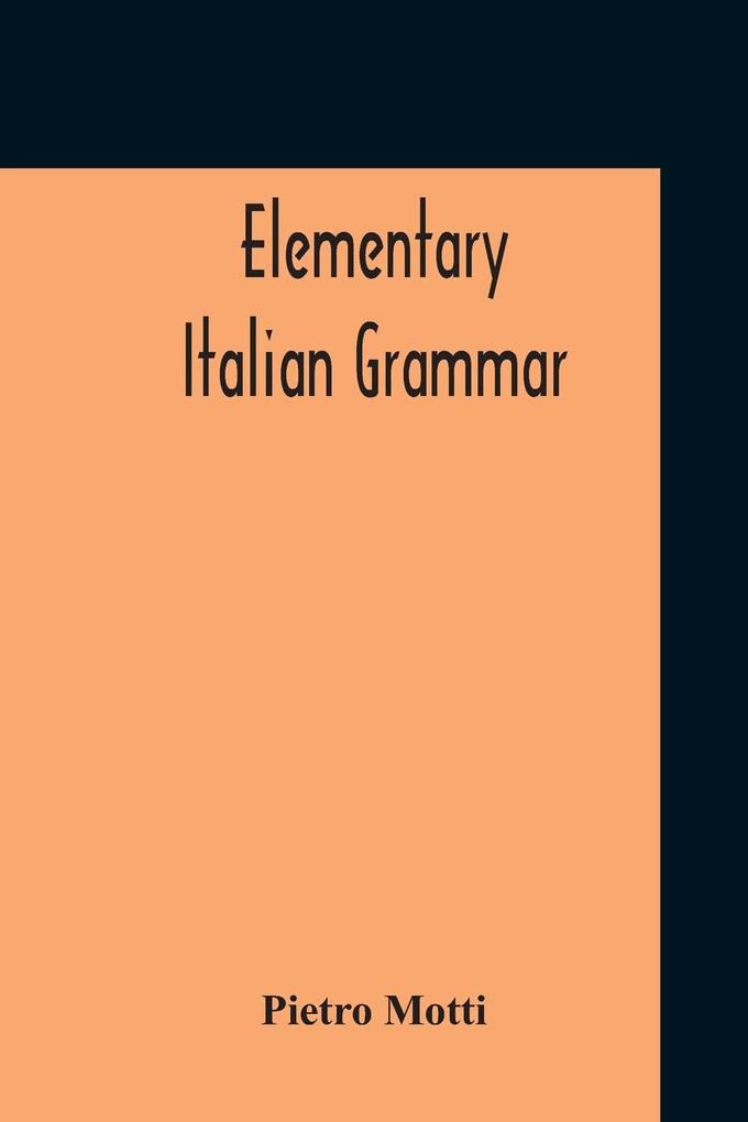 Image of Elementary Italian Grammar