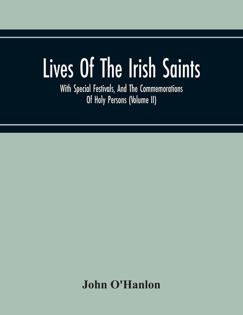 Lives Of The Irish Saints