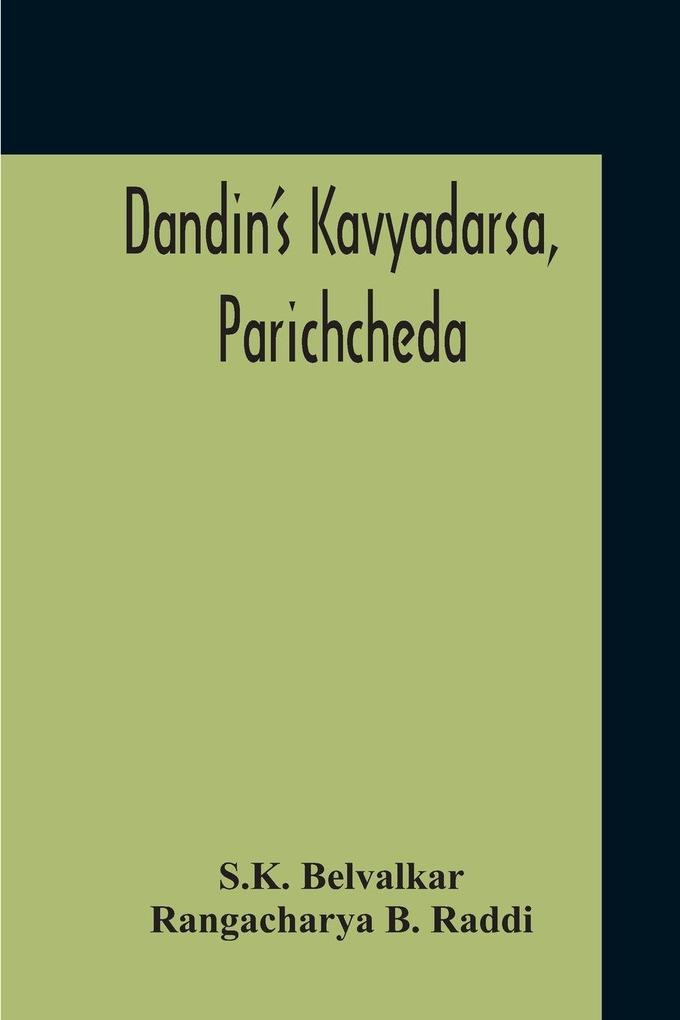 Dandin'S Kavyadarsa Parichcheda