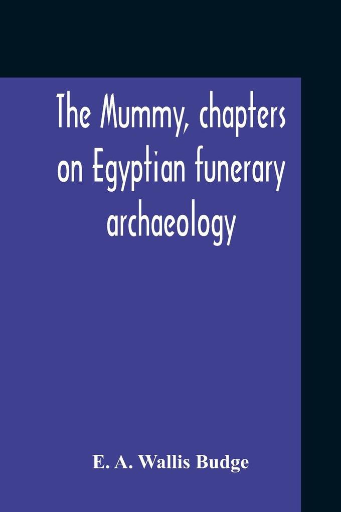The Mummy Chapters On Egyptian Funerary Archaeology