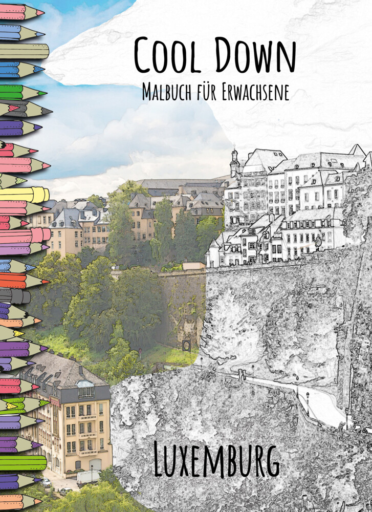 Cool Down | Malbuch für Erwachsene: Luxemburg
