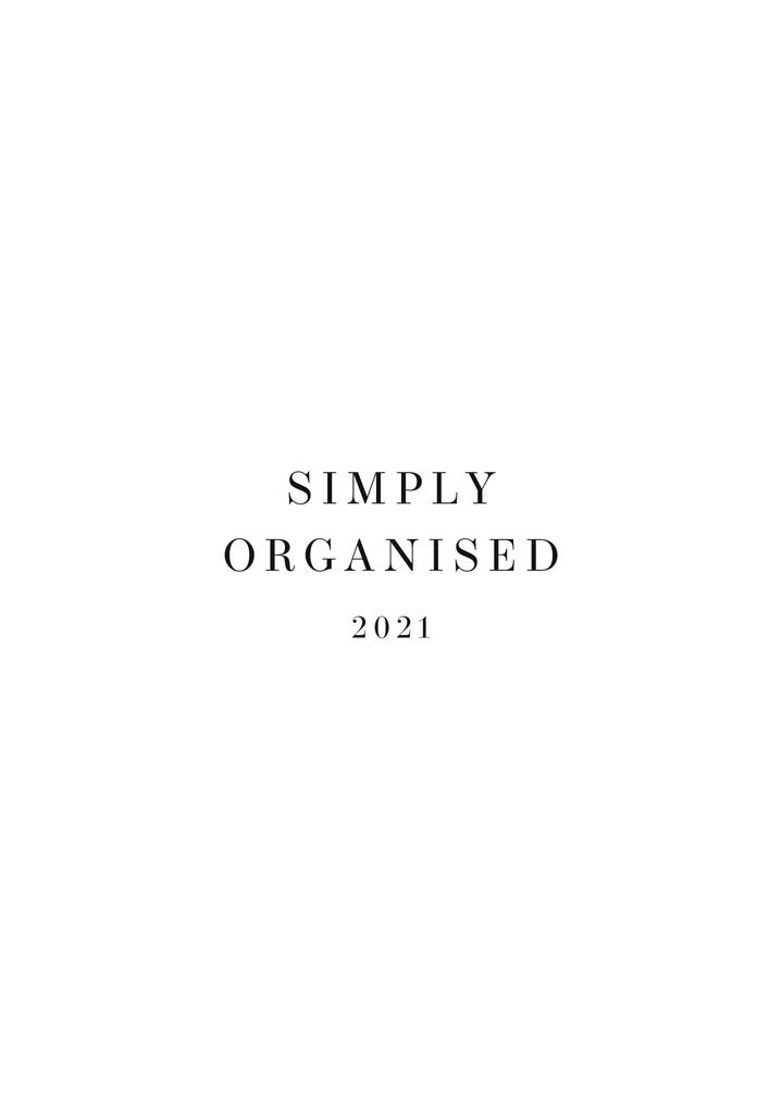 Simply Organised 2021