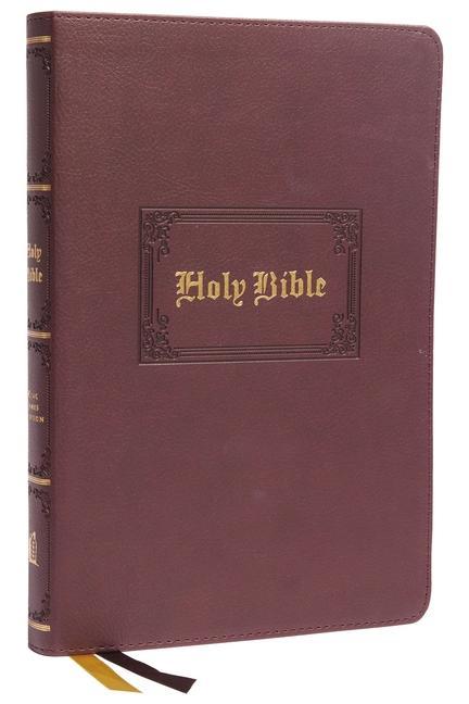 KJV Holy Bible: Large Print Thinline Brown Leathersoft Red Letter Comfort Print: King James Version