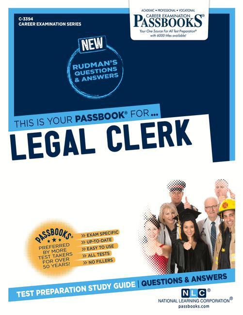 Legal Clerk (C-3394): Passbooks Study Guide Volume 3394