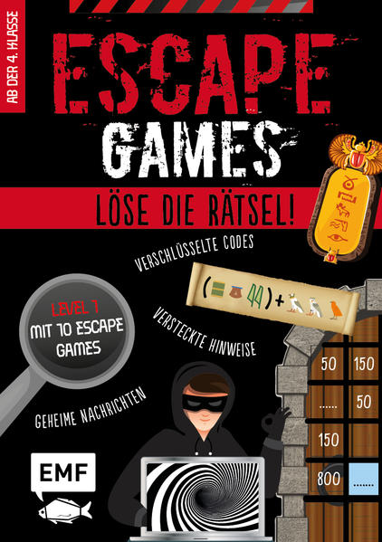 Image of Escape Games Level 1 (rot) - Löse die Rätsel! - 10 Escape Games ab der 4. Klasse