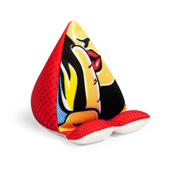 Plusheez Handykissen (Lips / Psst!) | Handyhalter | Aufsteller für Handys Mini-Tablets und E-Reader | Passend für alle Handys | Mit Mikrofaserfläche zum Reinigen von Displays