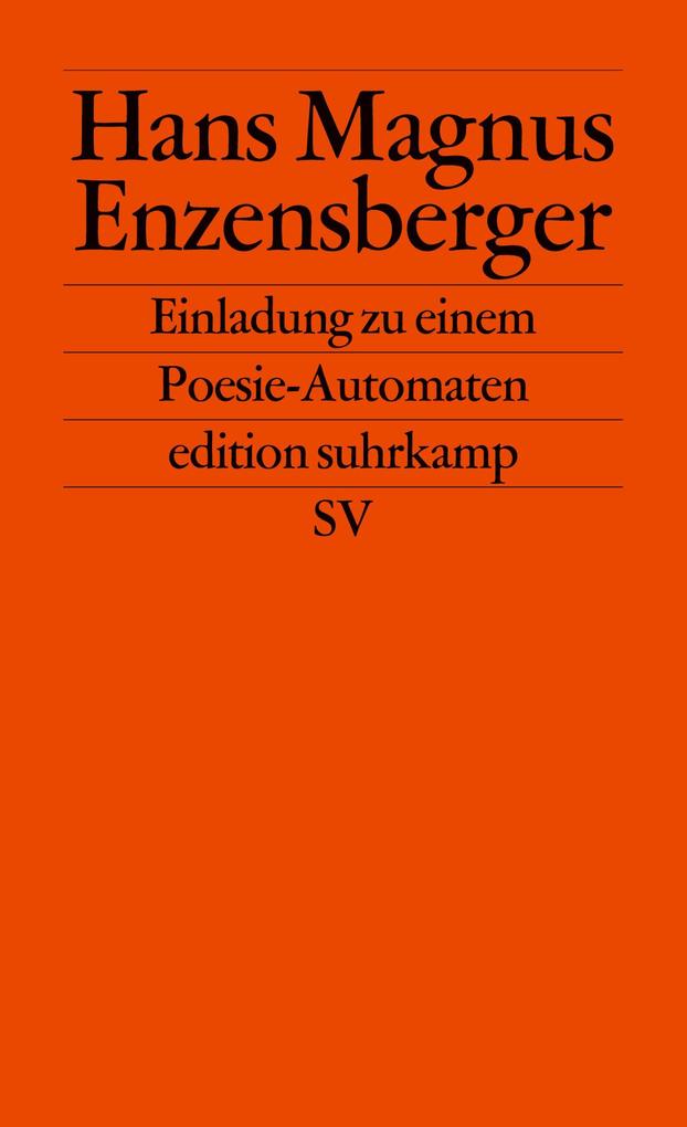 Einladung zu einem Poesie-Automaten