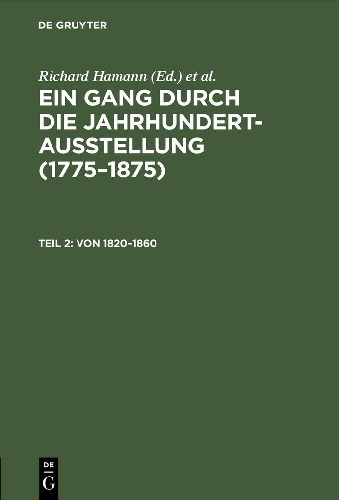 Von 1820-1860