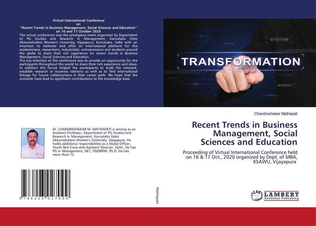 Recent Trends in Business Management Social Sciences and Education