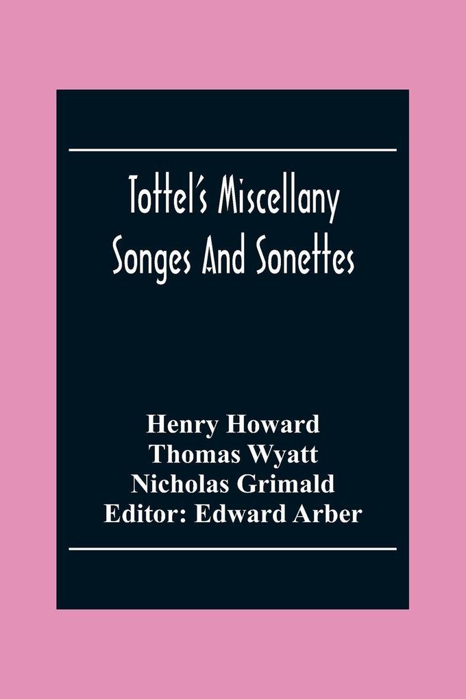 Tottel'S Miscellany
