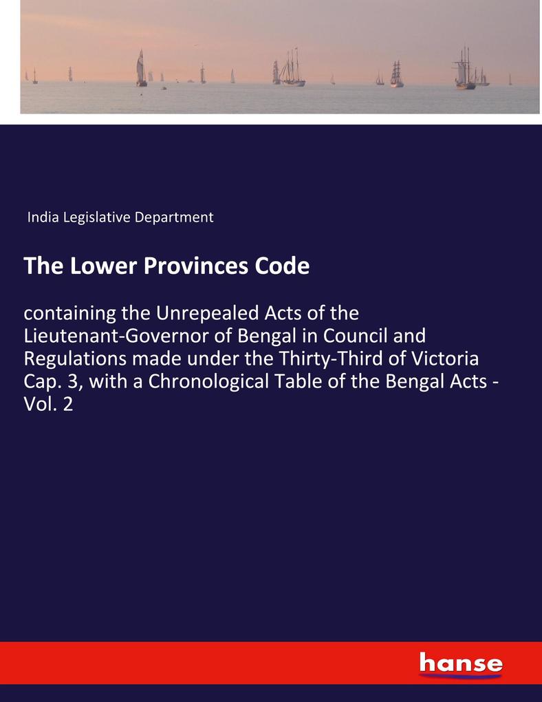 The Lower Provinces Code