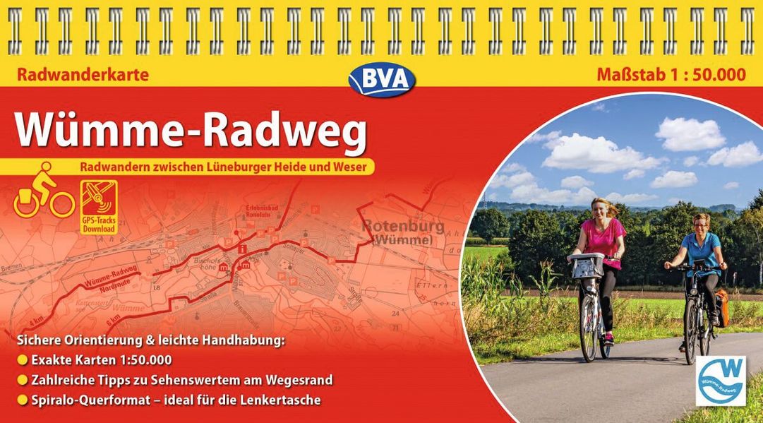 Kompakt-Spiralo BVA Wümme-Radweg 1:50.000 mit GPS-Track Download