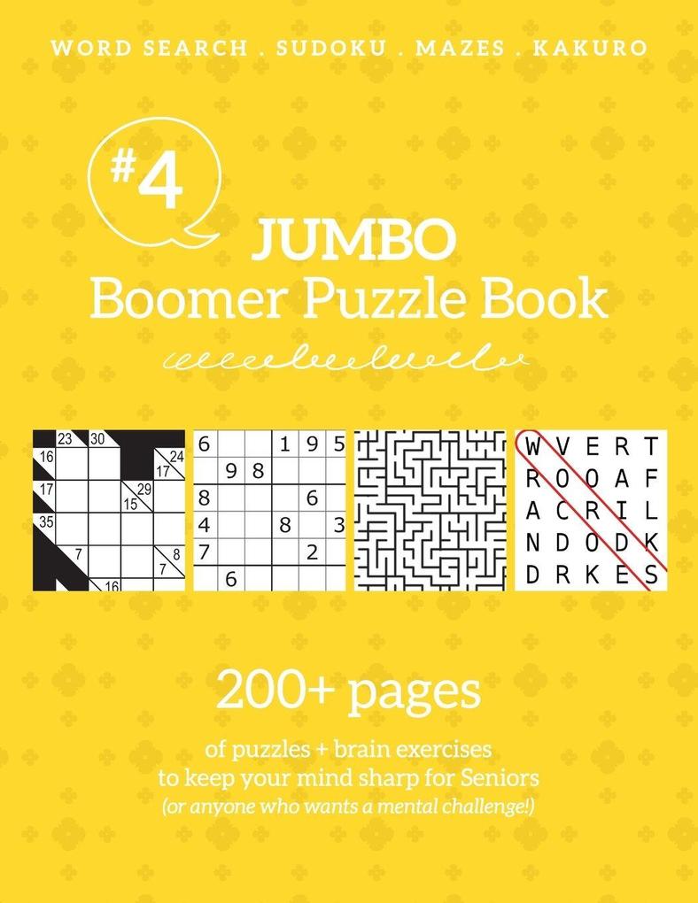 Jumbo Boomer Puzzle Book #4