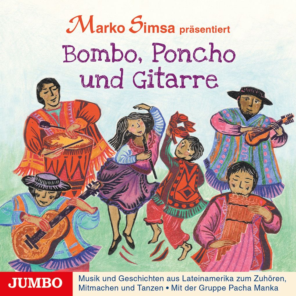 Bombo Poncho und Gitarre