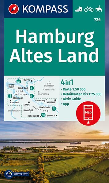 KOMPASS Wanderkarte 726 Hamburg Altes Land 1:50.000