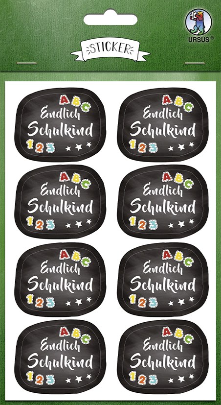 URSUS Dekorationsartikel Sticker Schulbeginn