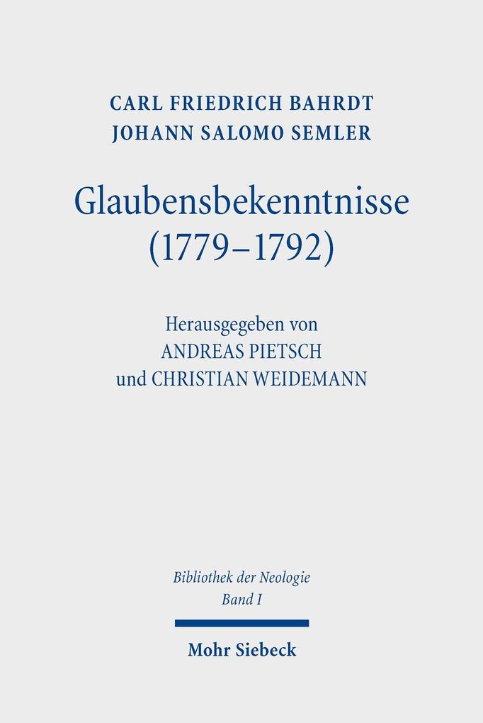 Glaubensbekenntnisse (1779-1792)