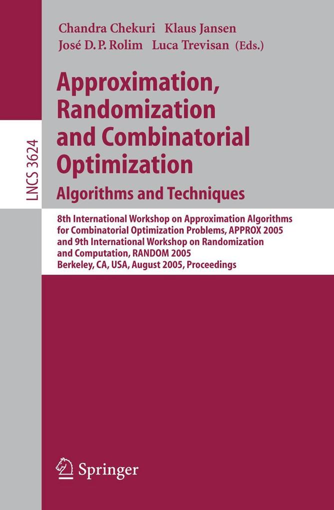 Approximation Randomization and Combinatorial Optimization. Algorithms and Techniques