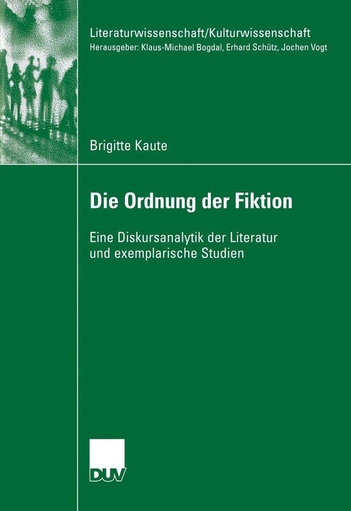 Die Ordnung der Fiktion