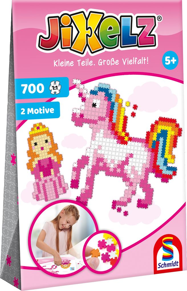 Image of Prinzessin und Einhorn. JIXELZ 700 Teile